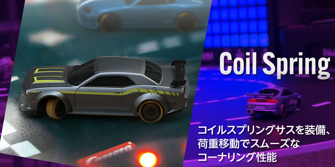 ハイテック  TURBO RACING　ターボレーシング 1/76 ドリフトカー C65 シルバーグレー HITEC