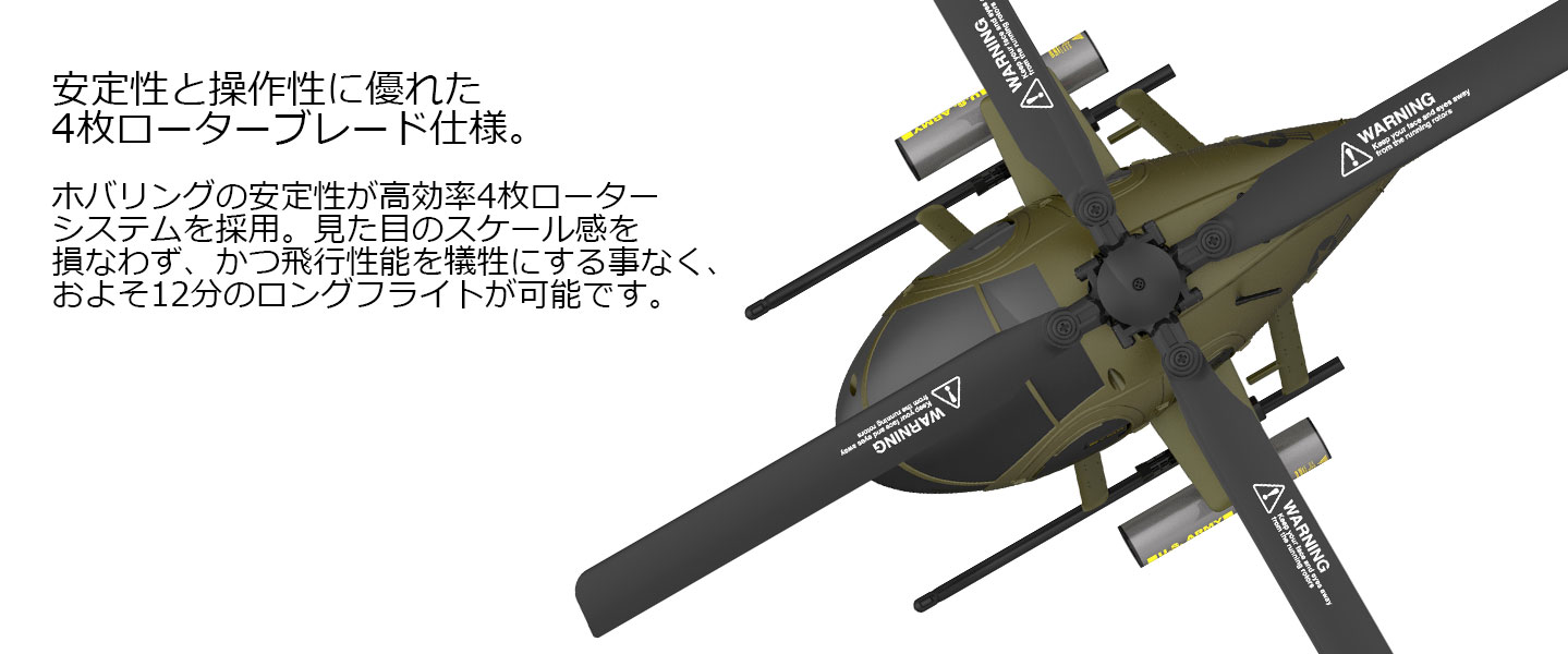 ジーフォース 2.4GHz 4chヘリコプター MD500 INCR RTFセット 1/48 G-FORCE GB310 100g未満 免許不要 航空法規制対象外