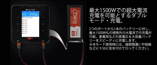 G-FORCE 1000W/30A DC充放電器（2系統） P30 Smart Charger GDT112