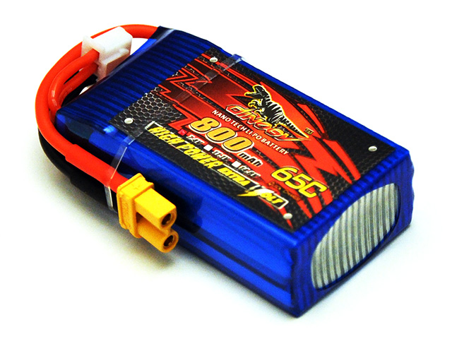 DINOGY ダイノジー リポバッテリー 7.4V800mAh 65C XT30 (LC-2S800H) FPVレーサーに最適 株式会社リトルベランカ  ラジコン機器専門店